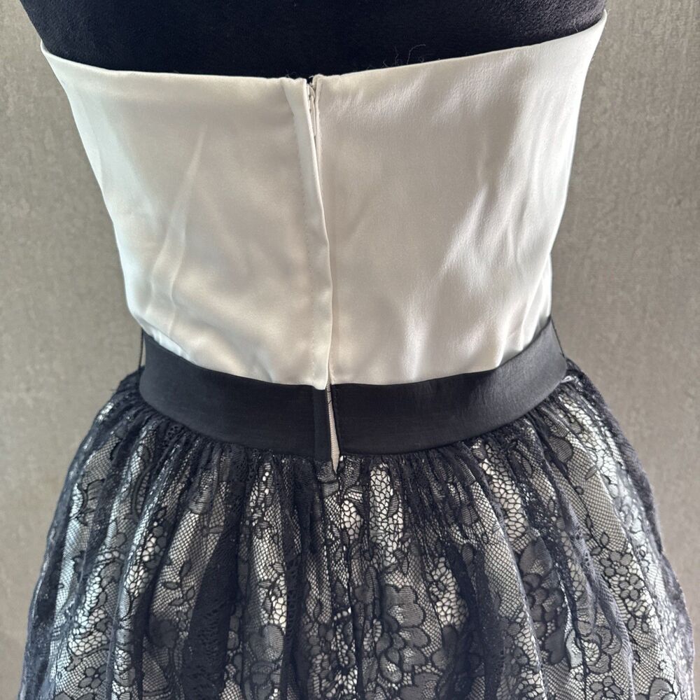 Vintage 80s 90s Jessica McClintock Gunne Sax Dress Size 9 Strapless Prom Party - Picture 8 of 10